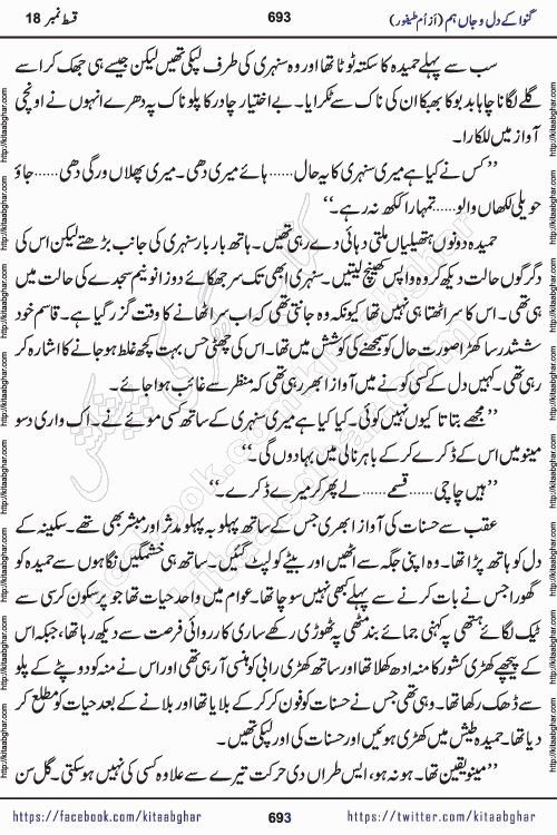 Ganwa Ke Dil o Jaan Hum episode 19 Social Romantic Urdu Novel by Umme Taifoor published on Kitab Ghar