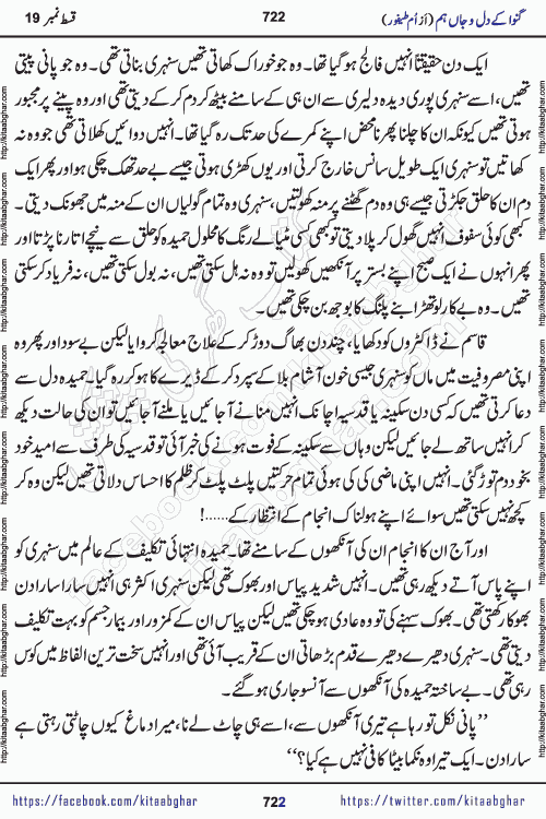 Ganwa Ke Dil o Jaan Hum episode 19 Social Romantic Urdu Novel by Umme Taifoor published on Kitab Ghar