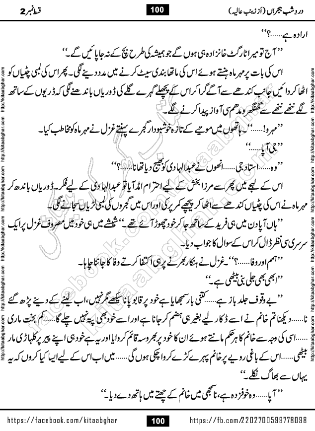 Dard e Shab e Hijran last episode 15 by Zainab Aliya Famous Urdu Novel