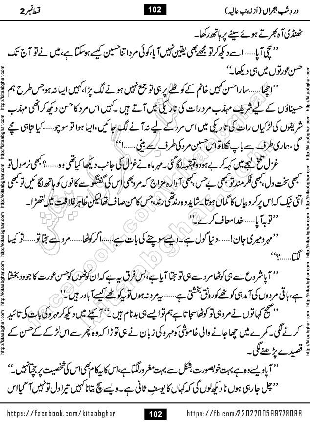 Dard e Shab e Hijran last episode 15 by Zainab Aliya Famous Urdu Novel