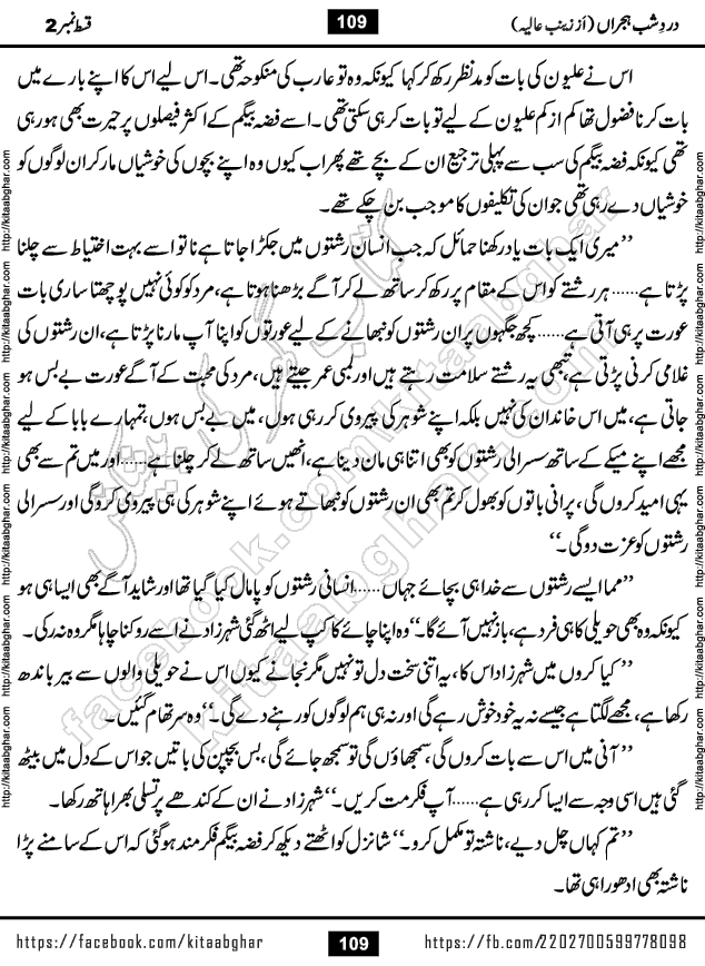 Dard e Shab e Hijran last episode 15 by Zainab Aliya Famous Urdu Novel