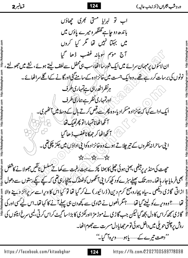 Dard e Shab e Hijran last episode 15 by Zainab Aliya Famous Urdu Novel