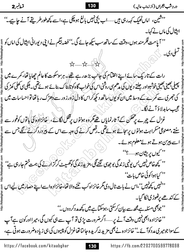 Dard e Shab e Hijran last episode 15 by Zainab Aliya Famous Urdu Novel
