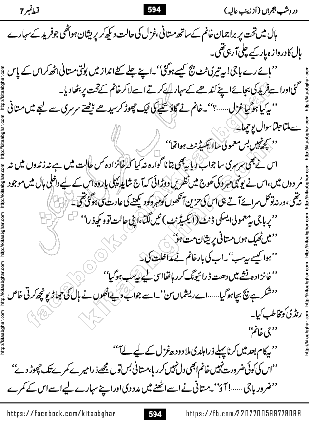 Dard e Shab e Hijran last episode 15 by Zainab Aliya Famous Urdu Novel