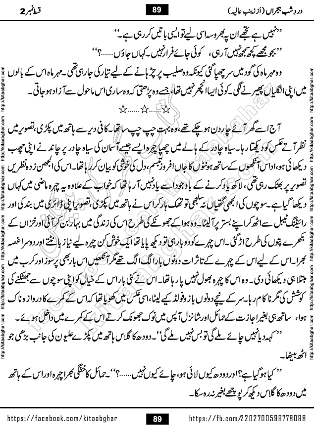 Dard e Shab e Hijran last episode 15 by Zainab Aliya Famous Urdu Novel